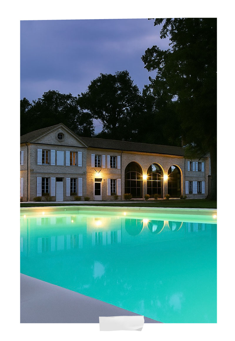 Piscine chauffée extérieure